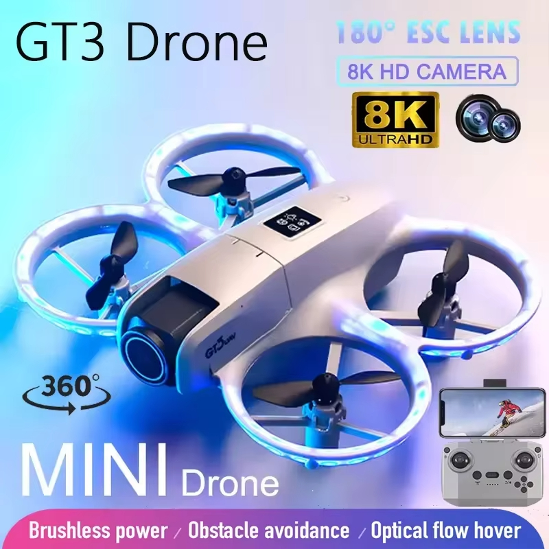 Drone Gt3 Rc - NEW GT3 Mini Drone 8K HD