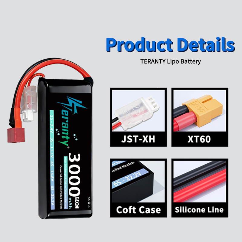 TERANTY 2S 3000mAh Lipo Batter - đánh giá và giá Drone Rcs