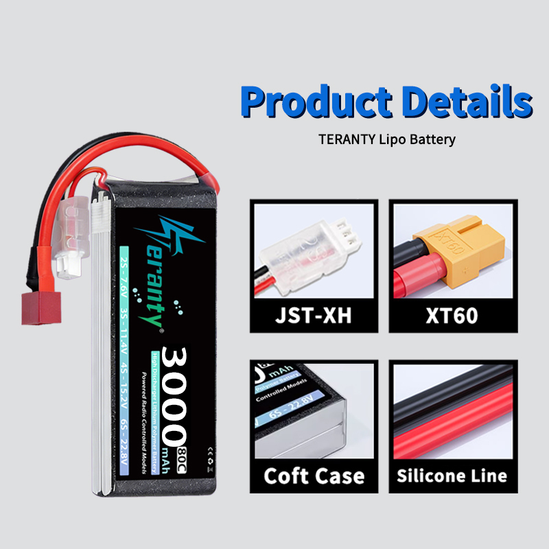 TERANTY 2S 3000mAh Lipo Batter - đánh giá và giá Drone Rcs