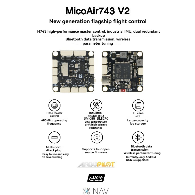 MicoAir743 V2   Flight Control - đánh giá và giá Betaflight Flight Controller