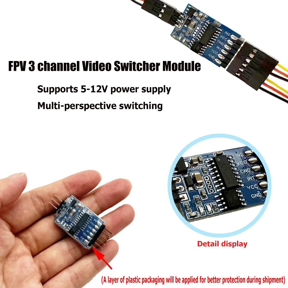 5.8G 3 Channel Video Switcher  - đánh giá và giá Rc Drone Uav