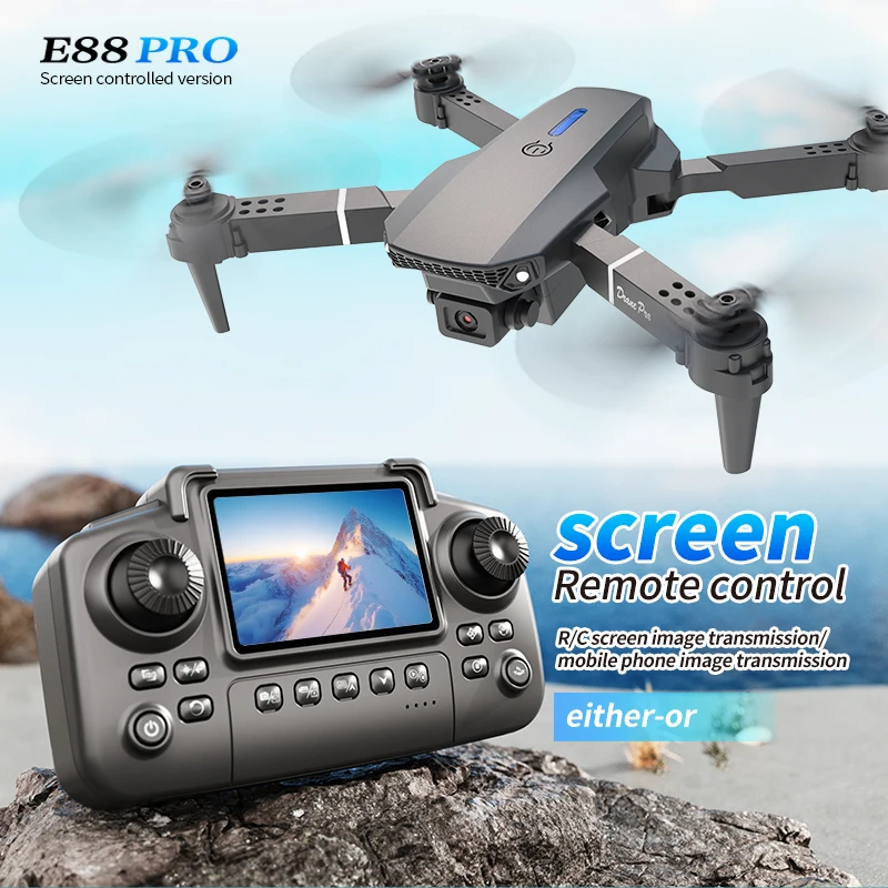 Professional E88 PRO Drone wit - đánh giá và giá Rc Drone Uav