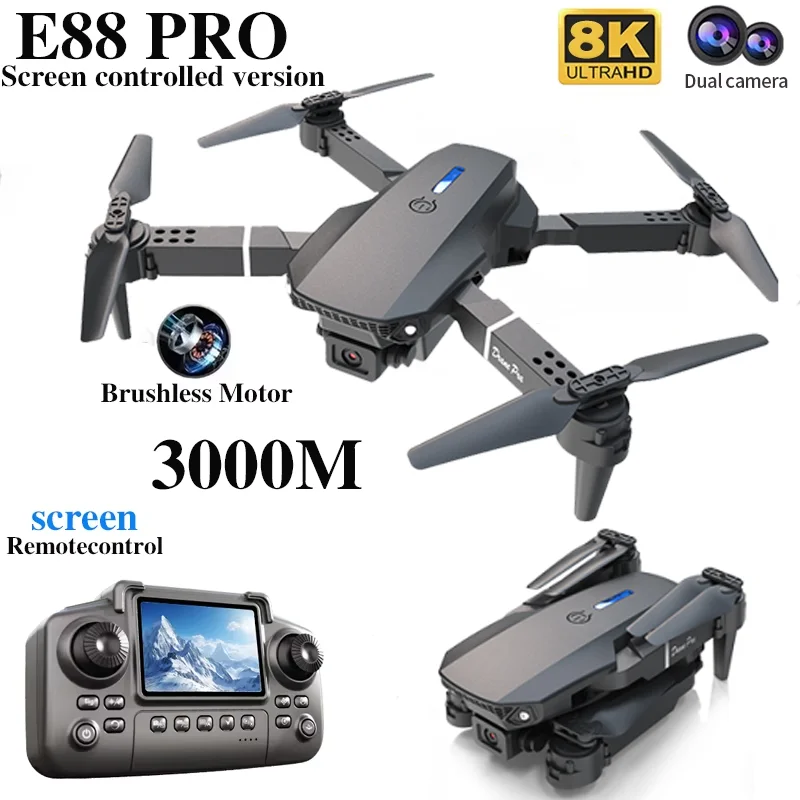 Professional E88 PRO Drone wit - đánh giá và giá Rc Drone Uav