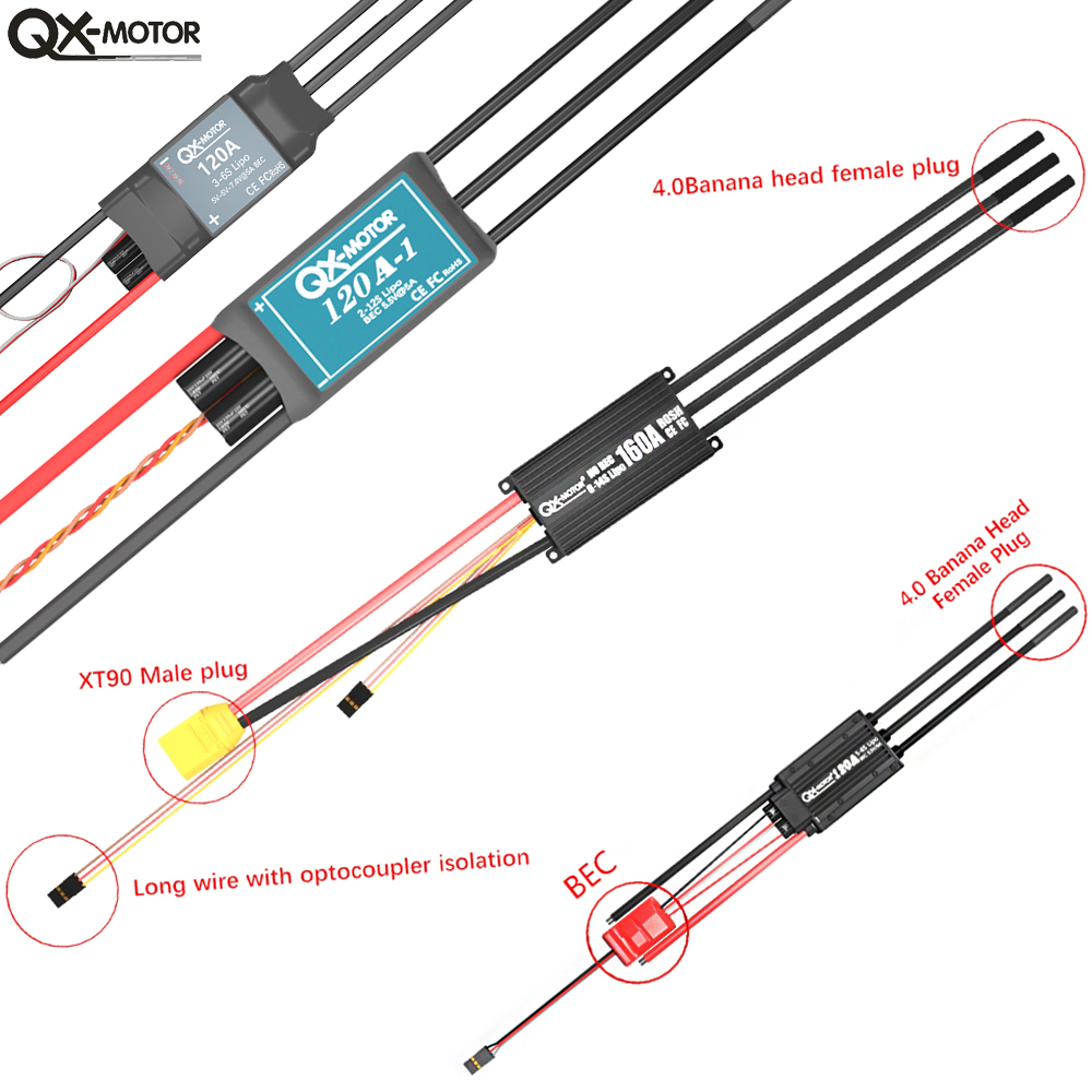 20A-120A Brushless ESC Speed C - đánh giá và giá Drone Rcs