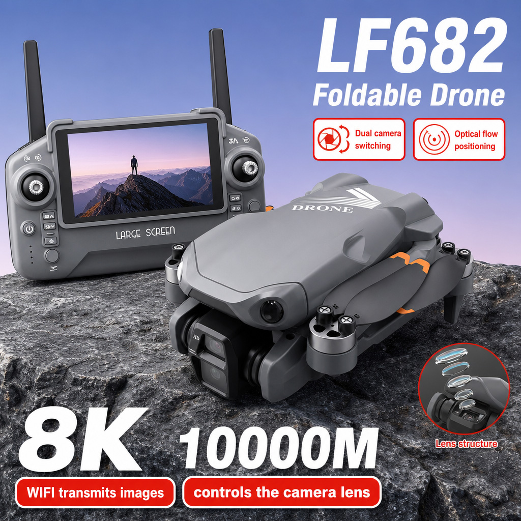 Aerial Photo LF682 Drone 8K HD - đánh giá và giá Drone Dji Rc 3