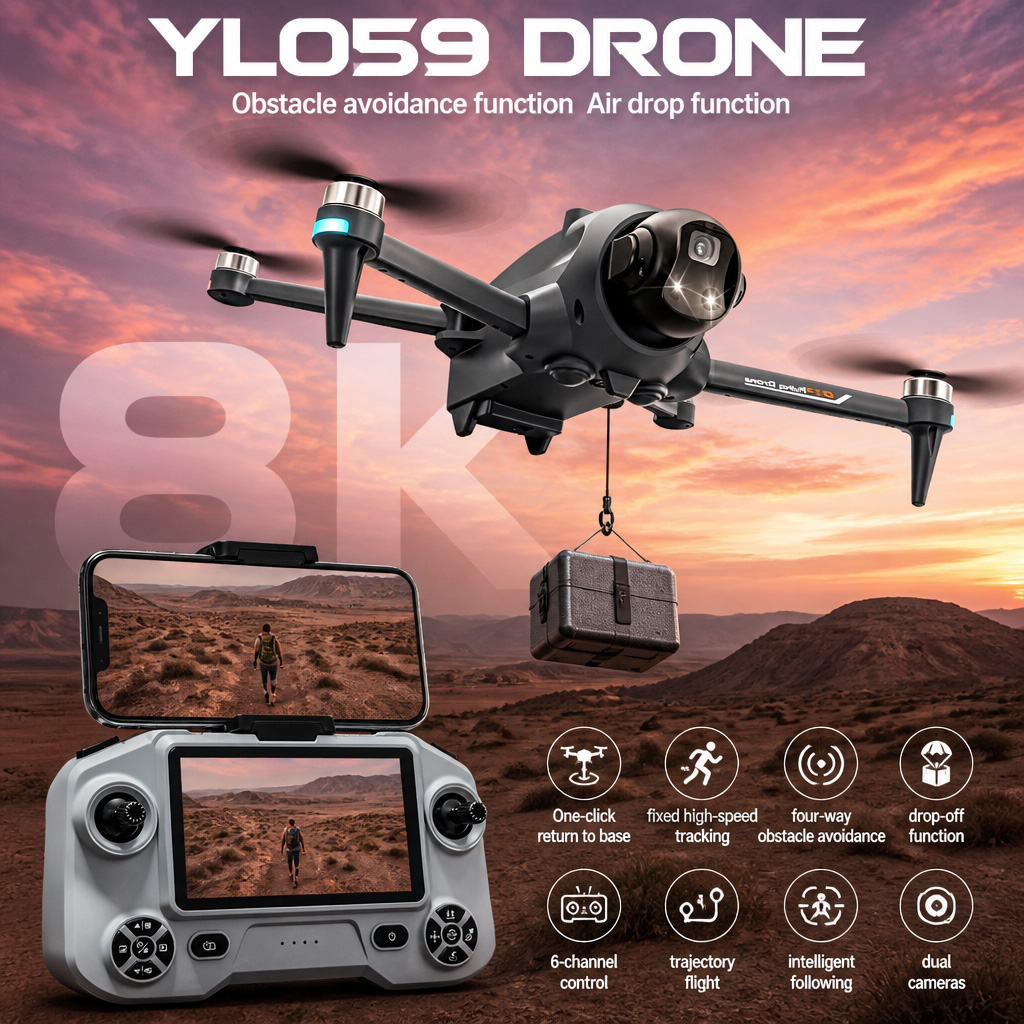 NEW YL059 Drone GPS Auto Retur - đánh giá và giá Rc Drone Uav