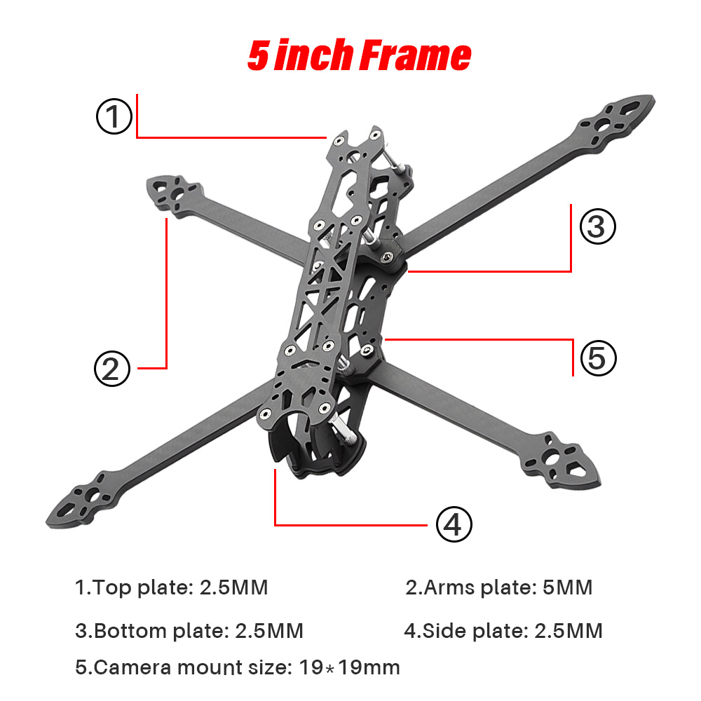 Mark4 5inch FPV Racing Drone F - đánh giá và giá Drone Frame 5 Inch
