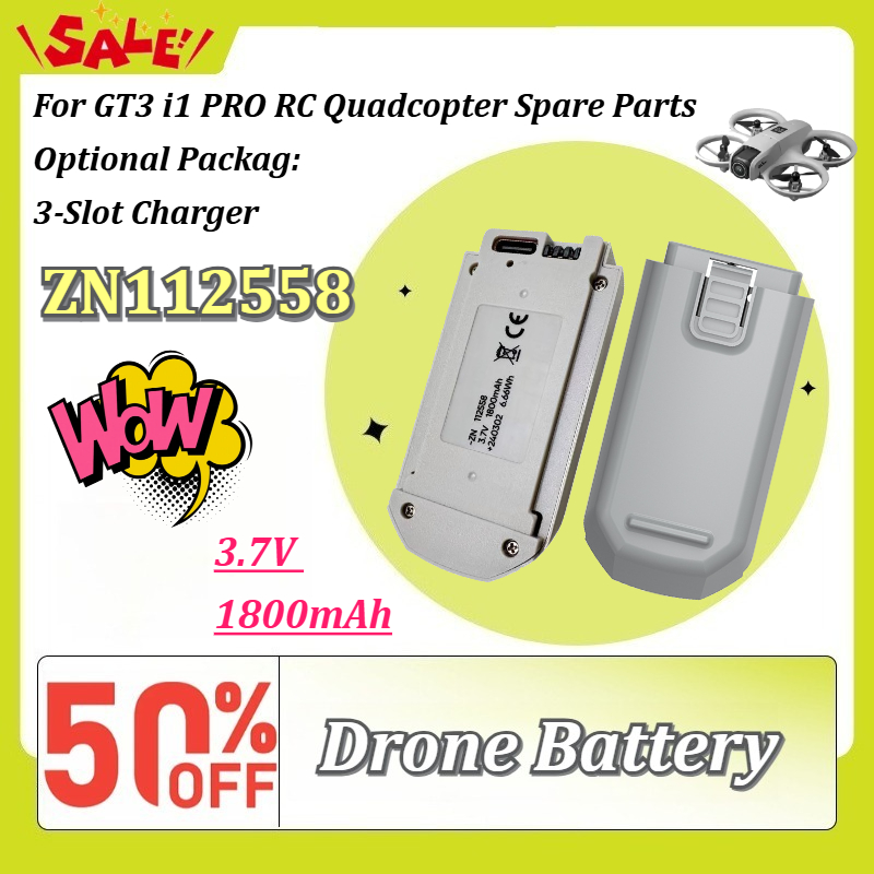 New 1-6PCS ZN112558 3.7V 1800m - đánh giá và giá Drone Gt3 Rc
